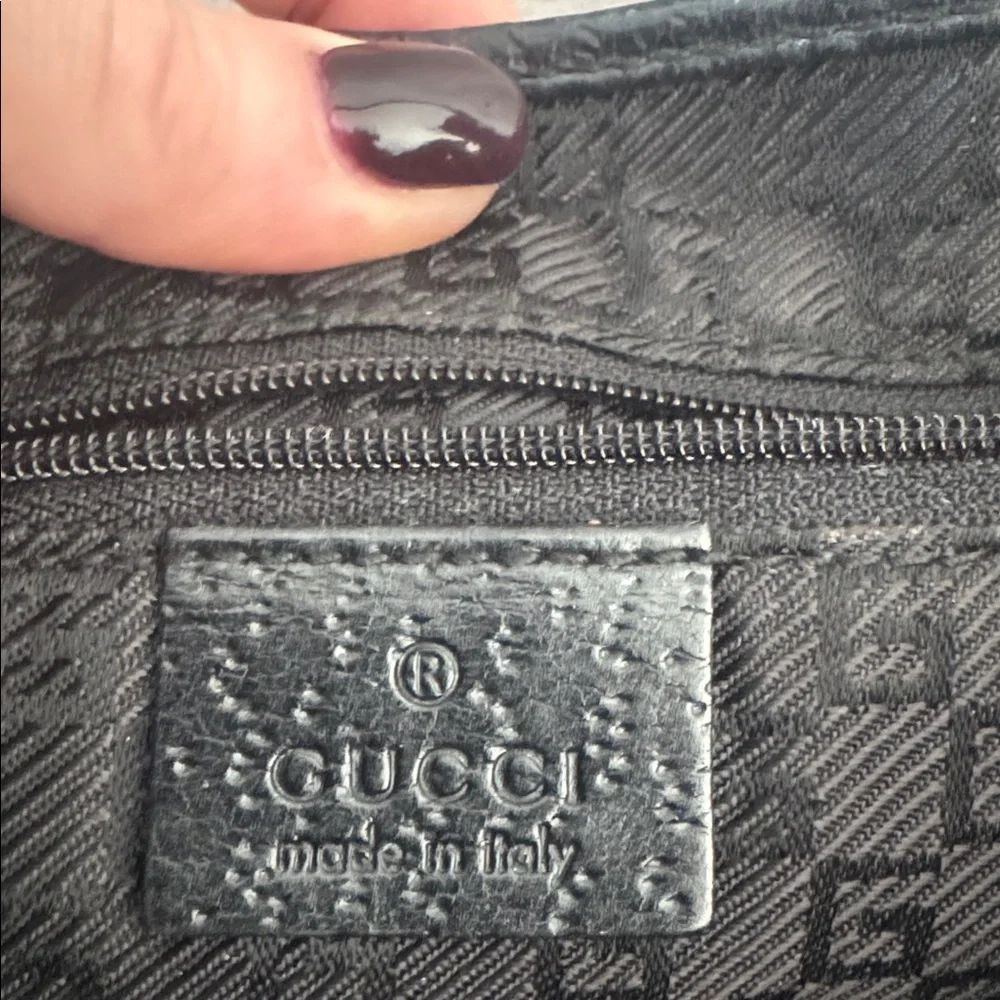 Gucci GG Monogram Vintage Bamboo Ring Handle Shoulder Bag Y2K  (w/Dust Bag) - Picture 9 of 12